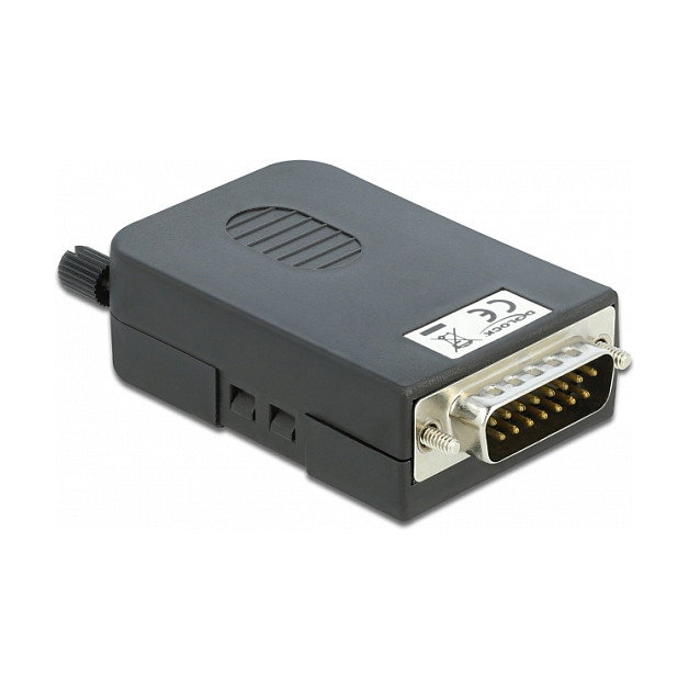 DeLOCK Adaptador D-Sub15 a bloque de terminales con carcasa 66566