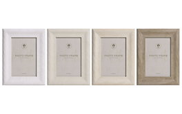 DKD Home Decor Set de 4 Marcos de Fotos Surtidos Beige y Natural Perfect 2025 16x21 cm