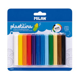 Milán Plastilina de colores surtidos, 12 uds