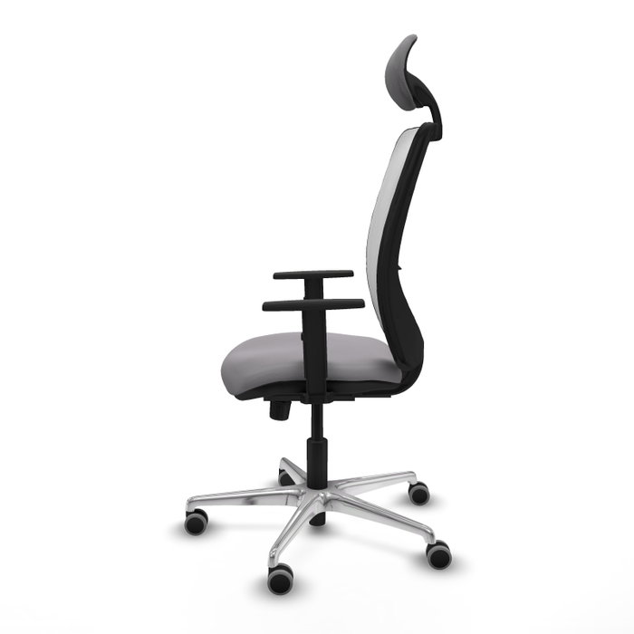 PIQUERAS Y CRESPO Silla de oficina Zulema con mecanismo Sincro, Gris y Blanco PIQUERAS Y CRESPO Silla de oficina Zulema con mecanismo Sincro, Gris y Blanco