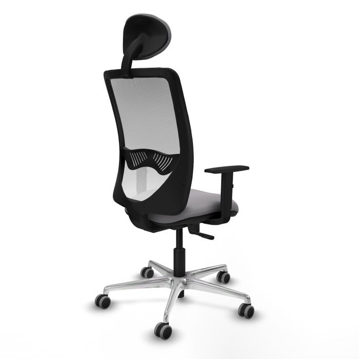 PIQUERAS Y CRESPO Silla de oficina Zulema con mecanismo Sincro, Gris y Blanco PIQUERAS Y CRESPO Silla de oficina Zulema con mecanismo Sincro, Gris y Blanco