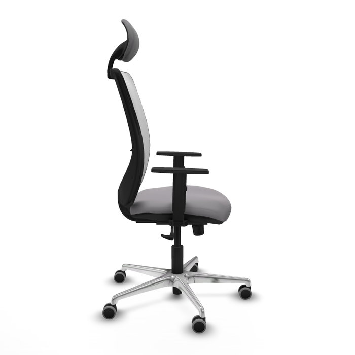 PIQUERAS Y CRESPO Silla de oficina Zulema con mecanismo Sincro, Gris y Blanco PIQUERAS Y CRESPO Silla de oficina Zulema con mecanismo Sincro, Gris y Blanco