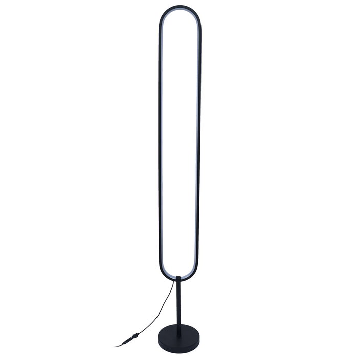 Home Deco Factory Lámpara Pie LED Oval 115 cm - 150 LEDs Luz Blanca, Cable USB, Estilo Contemporáneo