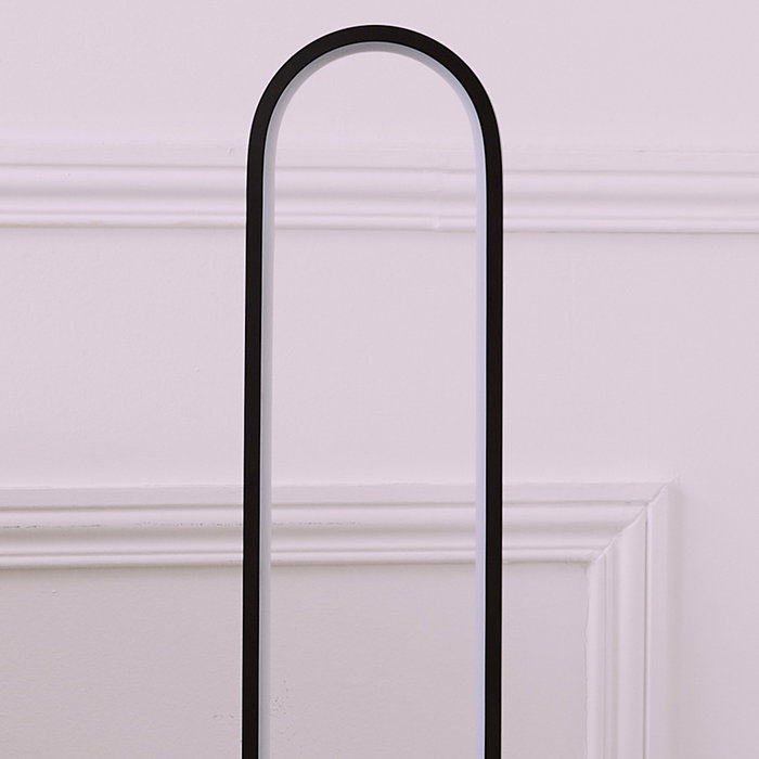 Home Deco Factory Lámpara Pie LED Oval 115 cm - 150 LEDs Luz Blanca, Cable USB, Estilo Contemporáneo