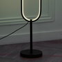 Home Deco Factory Lámpara Pie LED Oval 115 cm - 150 LEDs Luz Blanca, Cable USB, Estilo Contemporáneo