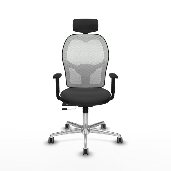 PIQUERAS Y CRESPO Silla de oficina Jorquera Sincro/Traslack Gris oscuro y Blanco PIQUERAS Y CRESPO Silla de oficina Jorquera Sincro/Traslack Gris oscuro y Blanco
