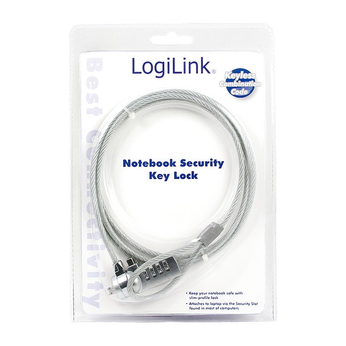 LogiLink Candado de Seguridad para Portátiles con Combinación