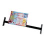 Mottez Barra de seguridad extensible 55 - 103 cm, Negro