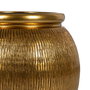 Macetero Oro Cerámica Decoración 29 X 29 X 30 cm