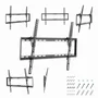 Gembird WM-70T-03 Soporte para TV de pared, Acero, Inclinación 8°, para TVs de 37 a 70 Pulgadas (94 a 178 cm), Negro, Compatible VESA hasta 600x400 mm