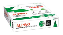 Boligrafo Alpino Dot Unicolor 1Mm Verde Caja De 24