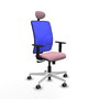 PIQUERAS Y CRESPO Silla de oficina Motilla con mecanismo Sincro Rosa y Azul