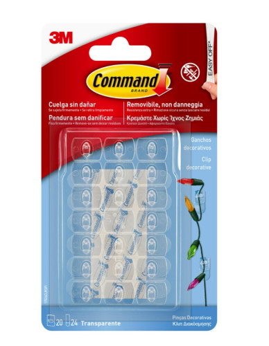 3M Command Gancho punta de alambre pequeño, 19 x 41 x 19 mm, 3 uds + 4 tiras, máx 225 gr 3M Command Gancho punta de alambre pequeño, 19 x 41 x 19 mm, 3 uds + 4 tiras, máx 225 gr