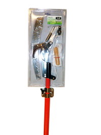 PLUVIA Tijera Cortarrama 25mm con Serrucho y Pértiga 1,20m + 1,30m M4B2FN