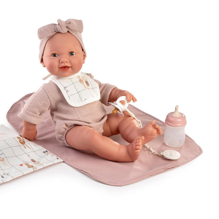 Antonio Juan Muñeca Recién Nacida Mia hace Pipí con Cambiador 42cm - Multilingüe (Español, Ucraniano, Francés, Portugués, Alemán) Antonio Juan Muñeca Recién Nacida Mia hace Pipí con Cambiador 42cm - Multilingüe (Español, Ucraniano, Francés, Portugués, Alemán)
