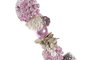DKD Home Decor Guirnalda Navidad Fantasía Dulce Rosa Palo 8 x 150 x 8 cm (2 Unidades)