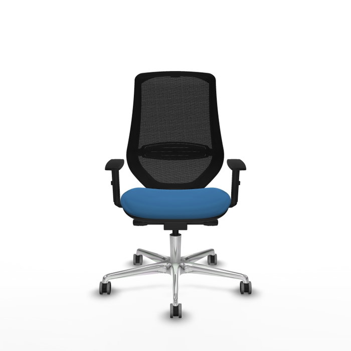 PIQUERAS Y CRESPO Silla de oficina Mardos Azul claro y Negro