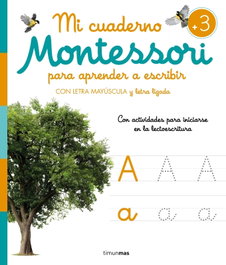 TIMUN MAS, Mi cuaderno Montessori para aprender a escribir