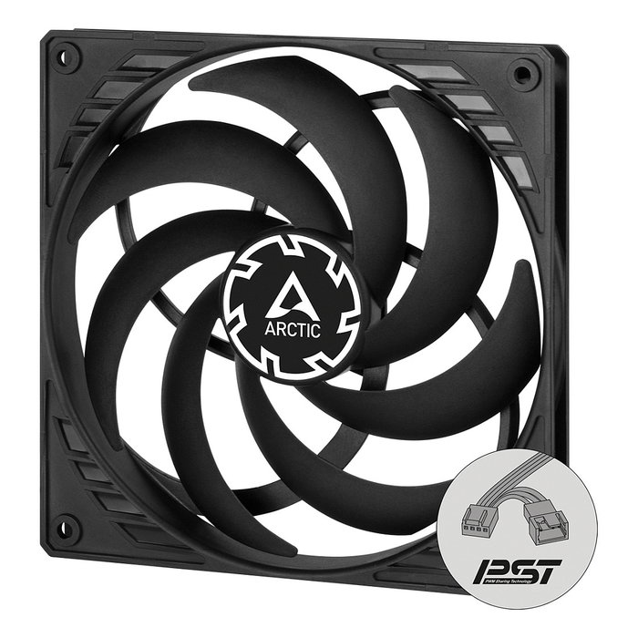 Arctic P14 Slim PWM PST Ventilador 140mm Negro