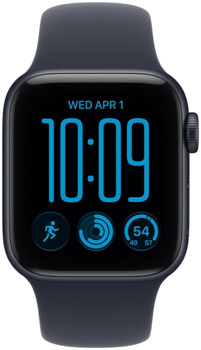 Apple Watch SE 3 GPS + Cellular 40mm Midnight Aluminium Case | Navy Blue Sport Band - M/L