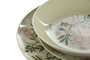 DKD Home Decor Juego de vajilla Ivy&daisy 2022 de 18 piezas en porcelana Verde y Beige