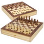 CB Games Juego de Mesa 2 en 1 Ajedrez y Damas de Madera con Cajón