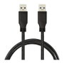 LogiLink Cable USB 3.0 de 3 m, USB-A/M a USB-A/M, negro de 3 m