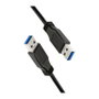 LogiLink Cable USB 3.0 de 3 m, USB-A/M a USB-A/M, negro de 3 m