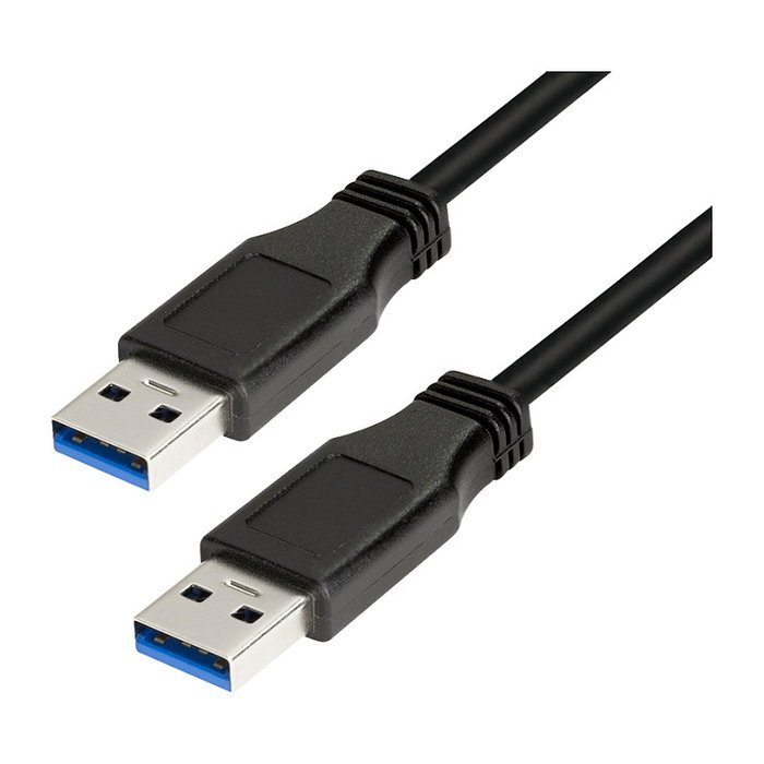 LogiLink Cable USB 3.0 de 3 m, USB-A/M a USB-A/M, negro de 3 m LogiLink Cable USB 3.0 de 3 m, USB-A/M a USB-A/M, negro de 3 m