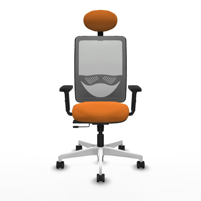 PIQUERAS Y CRESPO Silla de oficina Zulema Naranja y Gris PIQUERAS Y CRESPO Silla de oficina Zulema Naranja y Gris