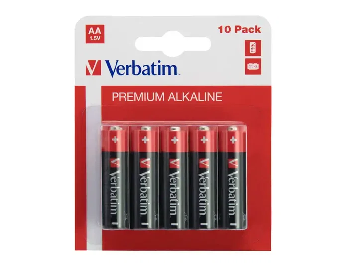 Verbatim Pilas Alcalinas AA LR06, Pack de 10 unidades Verbatim Pilas Alcalinas AA LR06, Pack de 10 unidades