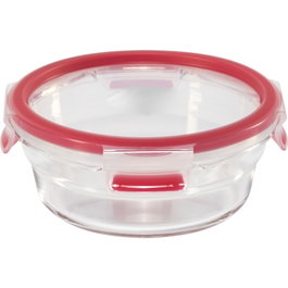 Emsa Clip&Close Glass Food Container 600 ml Red