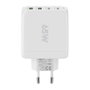 Goobay Cargador Multiport USB-C de 68W con tecnología GaN, PD y QuickCharge, Blanco