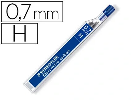 Staedtler Mars Micro Minas de Grafito 0,7 mm H, 12 Unidades Staedtler Mars Micro Minas de Grafito 0,7 mm H, 12 Unidades