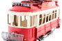 DKD Home Decor Vehículo de Decoración Metal Tranvía Rojo