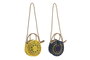 DKD Home Decor Bolso de Fibra con Asa de 51 cm y Cremallera, Surtido de Colores