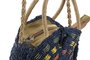 DKD Home Decor Bolso de Fibra con Asa de 51 cm y Cremallera, Surtido de Colores