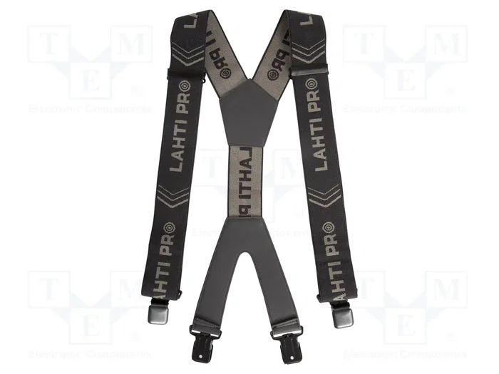 LAHTI PRO Tirantes para pantalones negro-gris 1160mm LAHTI PRO Tirantes para pantalones negro-gris 1160mm