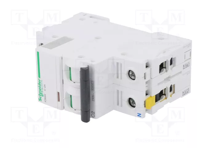 SCHNEIDER ELECTRIC ACTI9 MCB Interruptor magnetotérmico 2A 1+N 10kA SCHNEIDER ELECTRIC ACTI9 MCB Interruptor magnetotérmico 2A 1+N 10kA