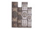 DKD Home Decor Set de 2 Cajas de Libros Árbol Vida