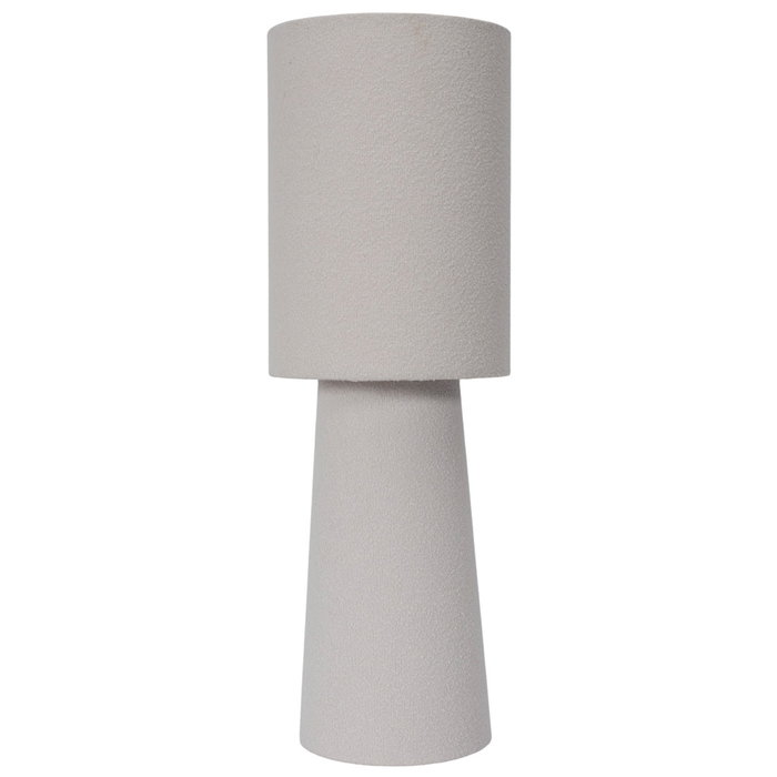 Home Deco Factory Lámpara Bouclé Crema H.58 cm Home Deco Factory Lámpara Bouclé Crema H.58 cm