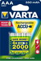 Varta RECHARGE ACCU Power 4x AAA 550 mAh 1,2 V NiMH