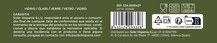 Santa Clara Set de 2 Tazas Ares 27cl para Café/Leche Santa Clara Set de 2 Tazas Ares 27cl para Café/Leche