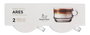LAV - Set de 2 Tazas Ares 27 cl para Café o Leche, Dimensiones: 11,5 cm de largo x 8,7 cm de ancho x 6,5 cm de alto (12 Unidades)