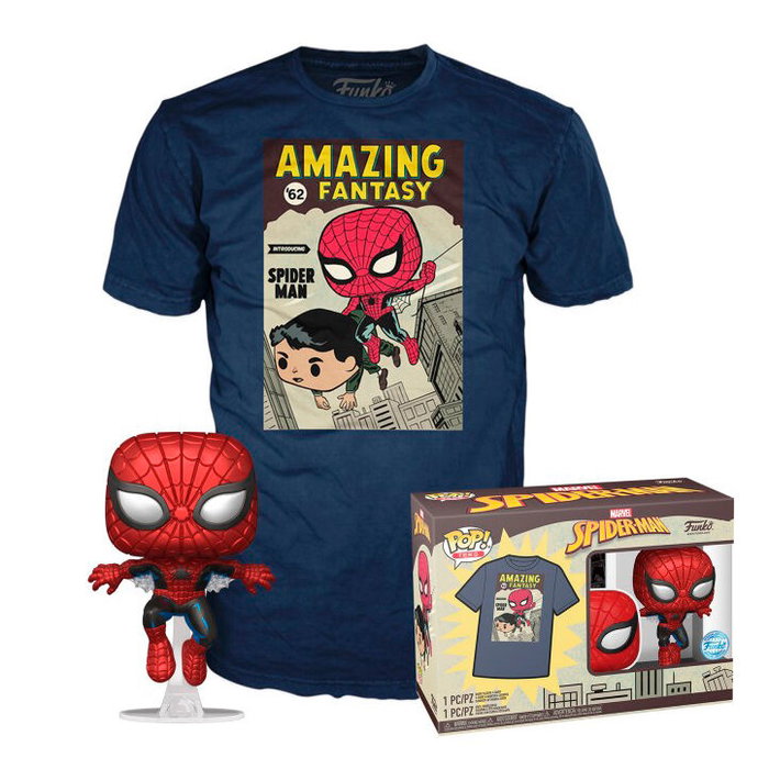 FUNKO Pop! & Tee! Spider-Man Comic Cover Talla M