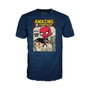 Funko Pop & Tee Marvel Spider-Man Comic Cover - Camiseta Manga Corta Talla M con Estampado Portada Amazing Fantasy 1962 (Ref. 77947)