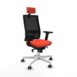 PIQUERAS Y CRESPO Silla de oficina Horna Naranja oscuro y Negro