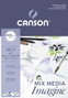 Canson Bloc de dibujo multitécnicas Imagine DIN A2, 50 hojas, 200 g/m²