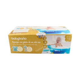 BABYBAÑO Esponja con Jabón Un Solo Uso 25 Unidades