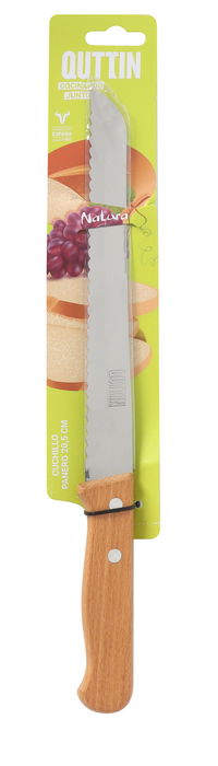 Quttin Cuchillo Pan Natura Hoja 20 cm (32 Unidades)